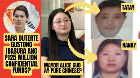 NANAY NI MAYOR ALICE GUO AY CHINESE SARA DUTERTE IPAPABASURA SA SC