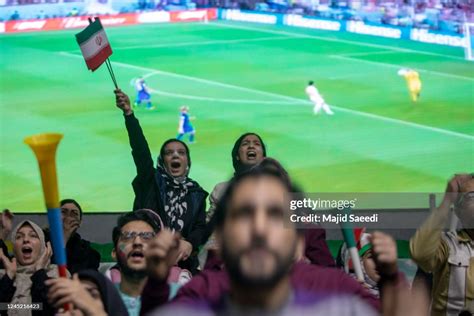 Iranian Football Fans Watch The Qatar 2022 World Cup Group B Football