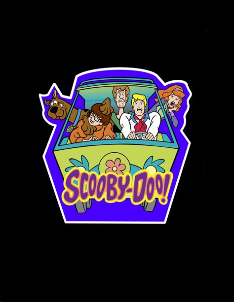 Scooby Doo Mystery Machine Sticker Etsy