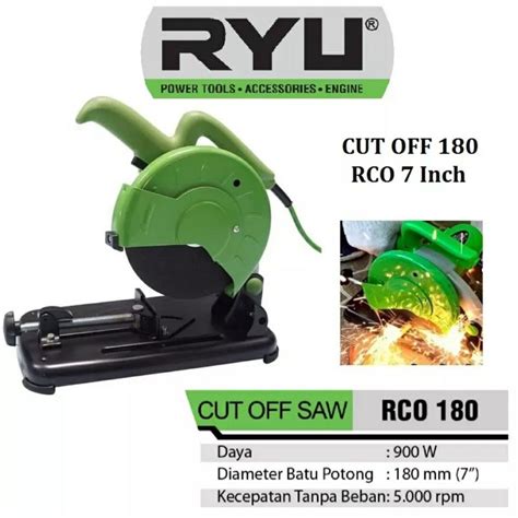 Jual Ryu Mesin Potong Besi Rco 180 Cut Off Saw 7 Inch Mesin Potong