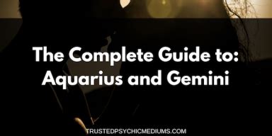 Aquarius And Gemini Compatibility The Definitive Guide