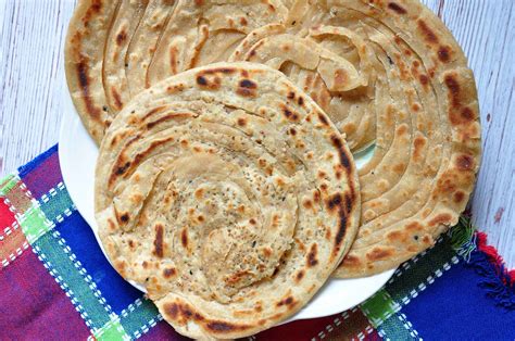 Flaky Paratha - Lachha Paratha - Culinary Shades