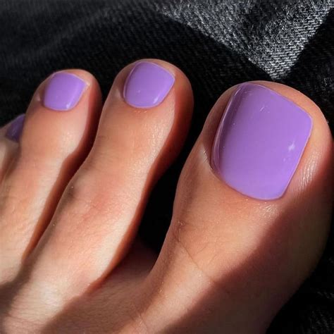 Amazon Purple Press On Toenails Solid Square Fake Toenails Glossy