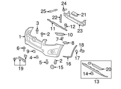 Genuine OEM Bumper Components Front Parts For 2010 Toyota RAV4