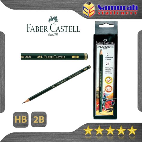 Jual Pensil Kayu Ujian Faber Castell 2B HB Asli Graphite Pencils