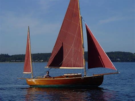 Bill Garden Canoe Yawl Eel In 2024 Canoe Classic Sailing Sailing Art