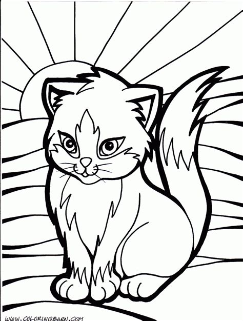 Printable Coloring Pages Of Kittens