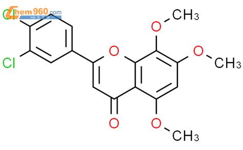 884867 18 9 4H 1 Benzopyran 4 One 2 3 4 Dichlorophenyl 5 7 8