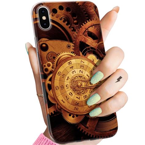 Etui Do Iphone X Xs Wzory Zegary Czas Zegarmistrz Obudowa Pokrowiec