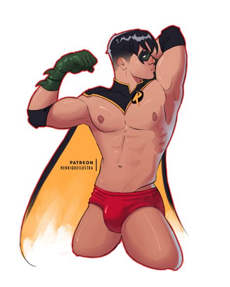 Rule 34 Big Bulge Bulge Cape Dc Dc Comics Flexing Henriqueilustra