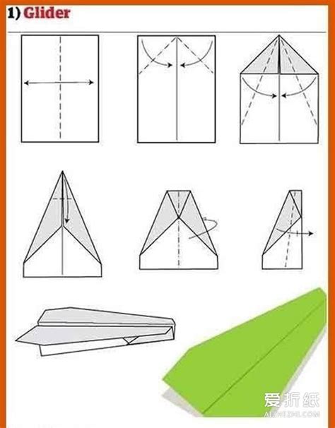 儿童折纸飞机大全图解 9种简单纸飞机的折法爱折纸网