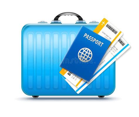 Boarding Pass Passport Suitcase Stock Illustrations 751 Boarding Pass