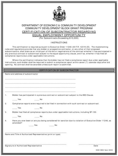 Equal Employment Opportunity Form Template Pdf Minasinternational