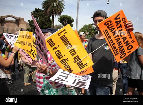 Rome Italy Th June People Celebrate Gay Pride In Rome Italy Gari Wyn Williams Alamy