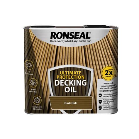 Ronseal Ultimate Protection Decking Oil Dark Oak 25 Litre