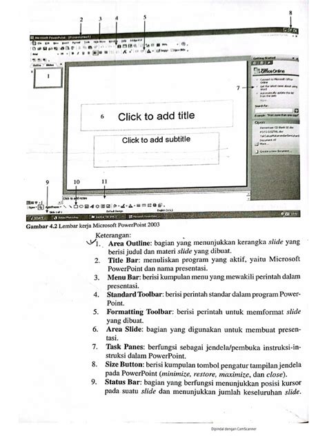 Tampilan Lembar Kerja Ms Power Point Pdf