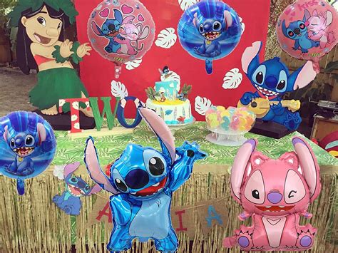 Globos De Fiesta De Cumplea Os Lilo Stitch Decoraciones De Fiesta De