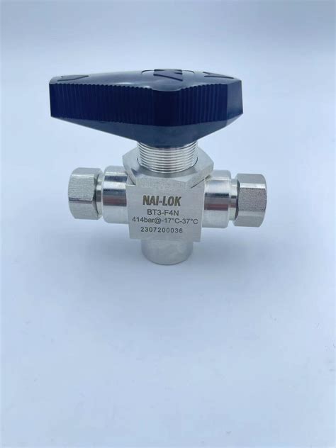 Nai Lok High Pressure 6000 Psi 3 Way Female NPT CNG LNG Ball Valve