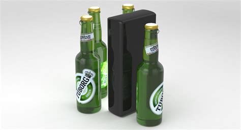 Beer Bottle Tuborg 330ml 3d Model 24 Max Free3d