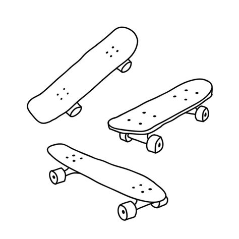 2460 Skateboard Doodle Vector Images Depositphotos