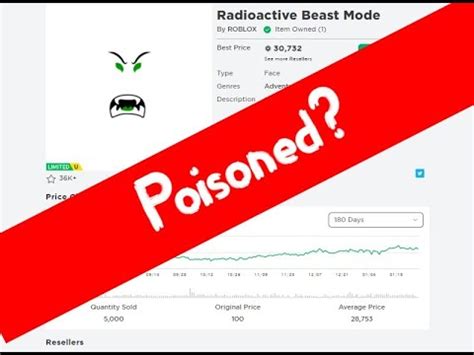 How To Check If An Roblox Limited Item Is Poisoned Youtube