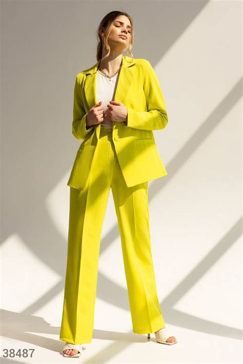 2 Piece Blazer Trouser Suit For Women Pantsuit Set For Woman Etsy