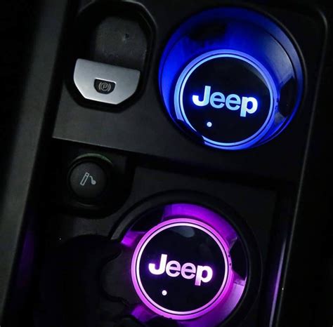 Porte Gobelet Jeep Led Lumi Res Sur Voiture Carledlogo