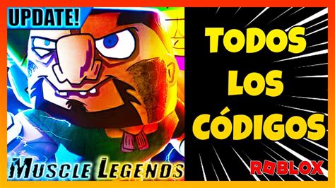 TODOS los CODIGOS ACTIVOS de MUSCLE LEGENDS 2023 Códigos de Muscle