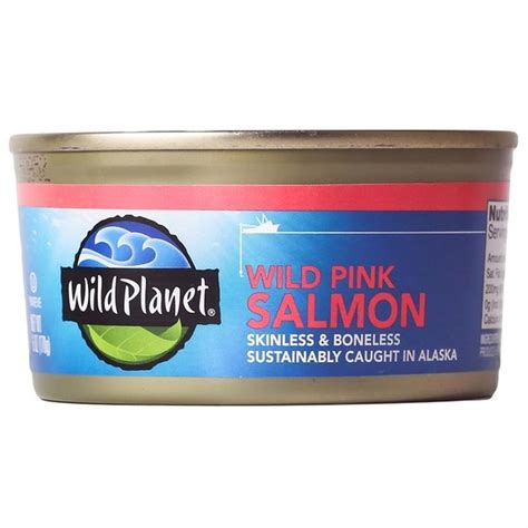 Wild Planet Wild Pink Salmon Skinless And Boneless 6 Oz From Fresh Thyme Market Instacart