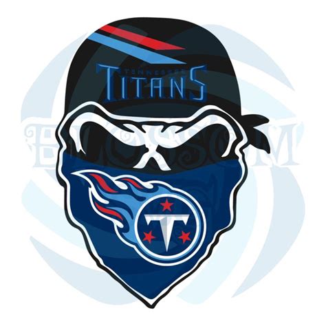 Tennessee Titans Skull Svg Sport Svg Football Svg Tennessee Titans