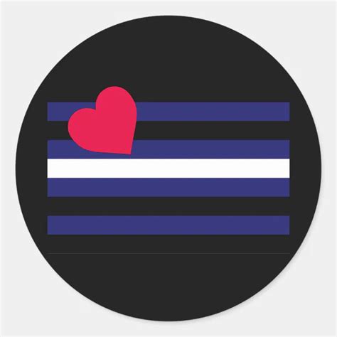 Official Leather Pride Flag Classic Round Sticker Zazzle