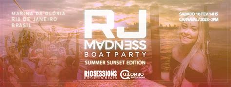 Rio Madness Boat Party Sunset Edition Carnaval 2023 Na Marina Da