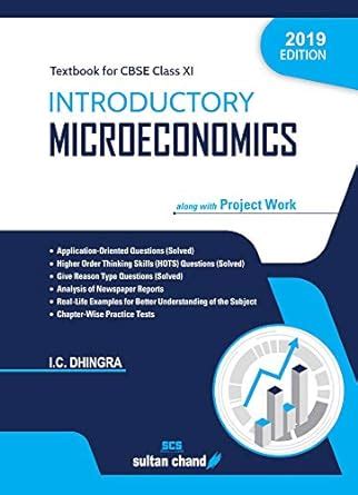 Introductory Microeconomics Textbook For Cbse Class I C Dhingra