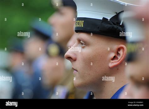 Royal Navy Sailors On Parade Stock Photo Alamy