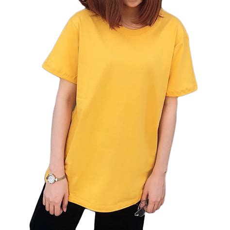 New T Shirts Women Summer Tee Shirt Women Solid Color Casual Short