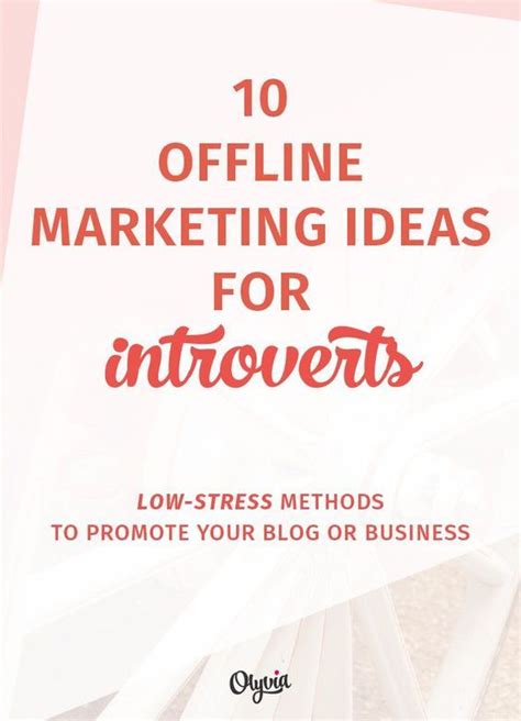 10 Introvert Friendly Offline Marketing Ideas For Your Blog Business