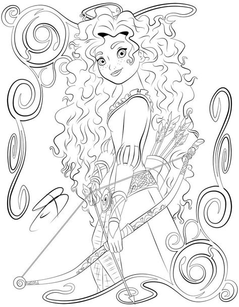 Coloring Pages Merida By Rcbrock Disney Coloring Pages Disney