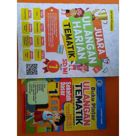 Jual Juara Ulangan Harian Tematik Kelas 1 Sd Dan Buku Pintar Ulangan