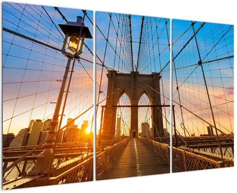 Domali Obraz Brooklyn Bridge Manhattan New York Tryptyk X Cm