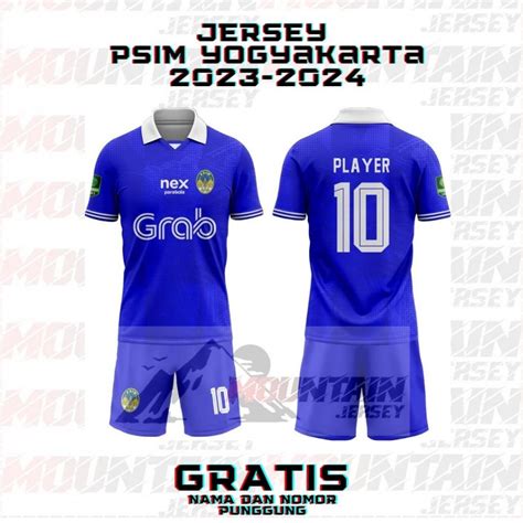 Jual Jersey Psim Yogyakarta Full Printing Gratis Nama Dan No Punggung