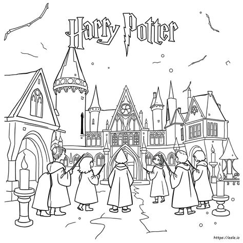 Drucken Harry Potter Ausmalbilder - Harry Potter Ausmalbilder Zum Ausdrucken