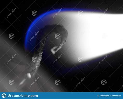 Blue Black and White Candle Flame Stock Image - Image of hypnotising ...