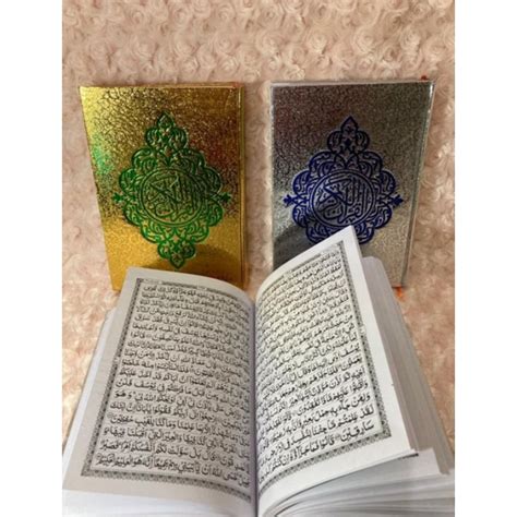 Jual Al Quran Emas Ukuran Tanggung Bergaris Shopee Indonesia