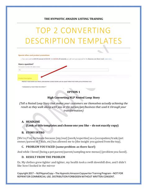 Amazon Copywriting Increase Sales Conversions With Nlp Nested Loop