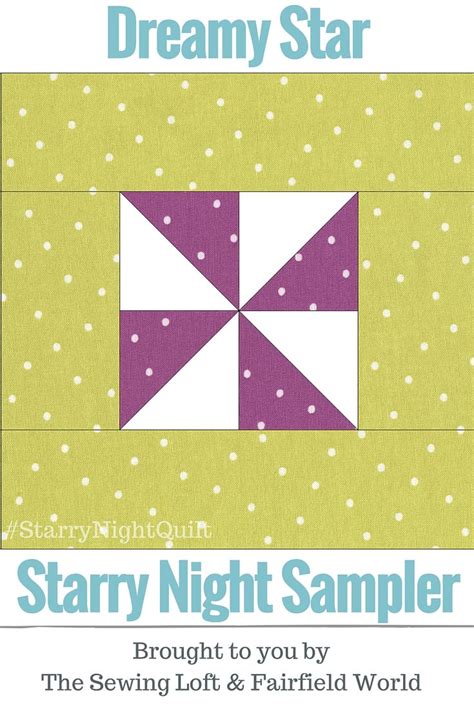 Dreamy Starry Night Quilt Block