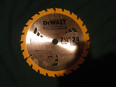 New Dewalt Construction 24t 7 1 4 Circular Saw Blade Dw3178 Framing 5 8 Arbor Ebay