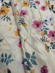 Plain White Poly Linen Satin Digital Print GSM 100 150 At Rs 130