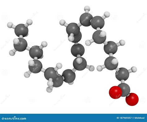 Gamma-linolenic Acid Molecule. Skeletal Formula. Chemical Structure ...