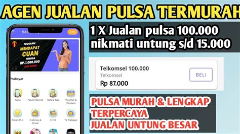 Aplikasi Jualan Pulsa Termurah Review Dan Cara Daftar Lengkap