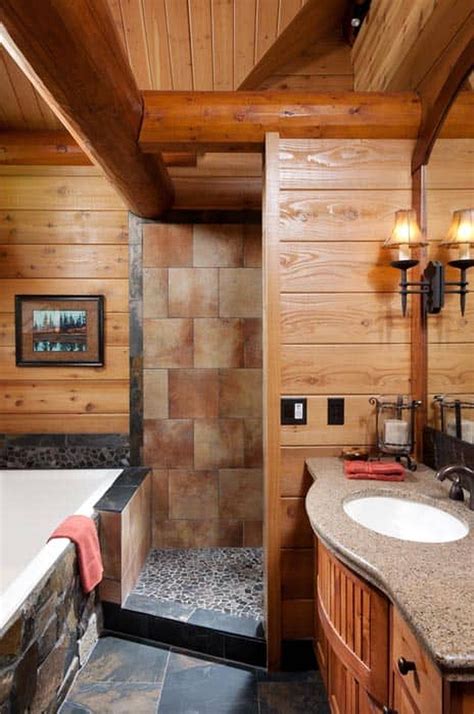 Log Home Bathroom Images Best Design Idea